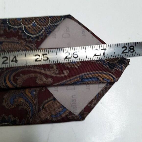 Vintage Christian Dior Monsieur Men's Silk Tie - Picture 10 of 11
